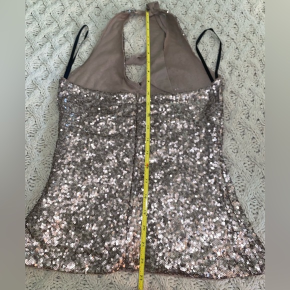 Like New Be-Be Rose Gold Sequin Top - Picture 8 of 11